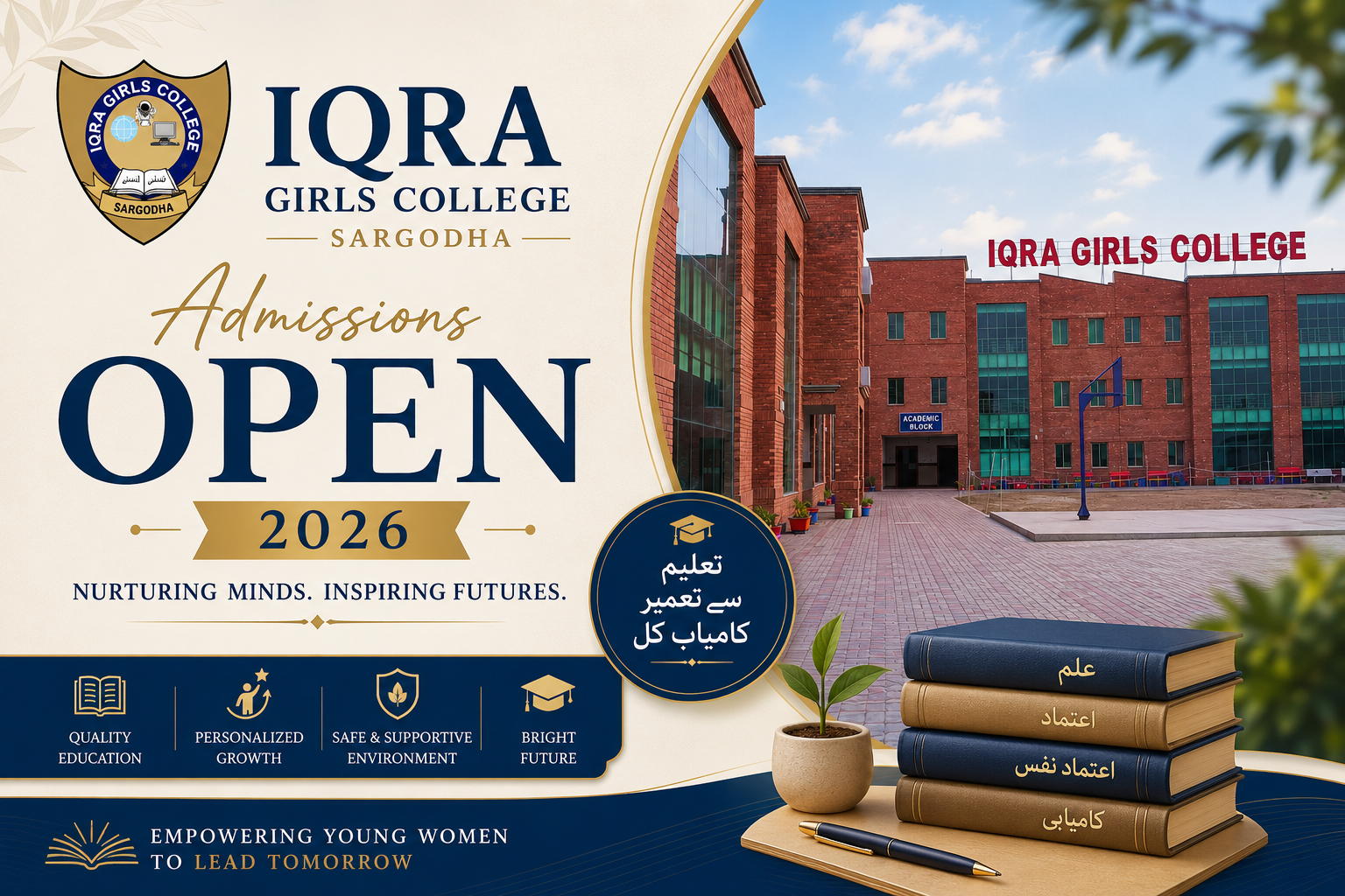 Admissions Open for Intermediate Programs 2024 - F.Sc Pre-Medical, Pre-Engineering, ICS, FA, I.Com, DIT